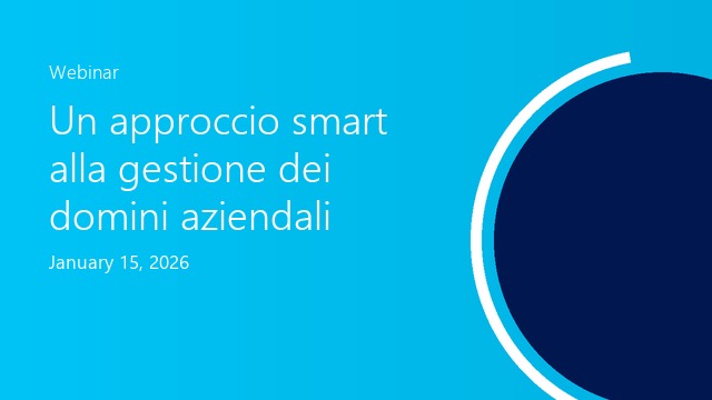 Un approccio smart alla gestione dei domini aziendali