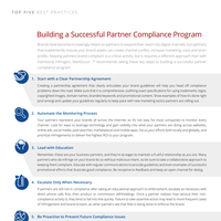 Top five best practices partner compliance checklist
